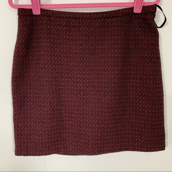 SUZY SHIER BURGUNDY MINI SKIRT SIZE M - Picture 1 of 8